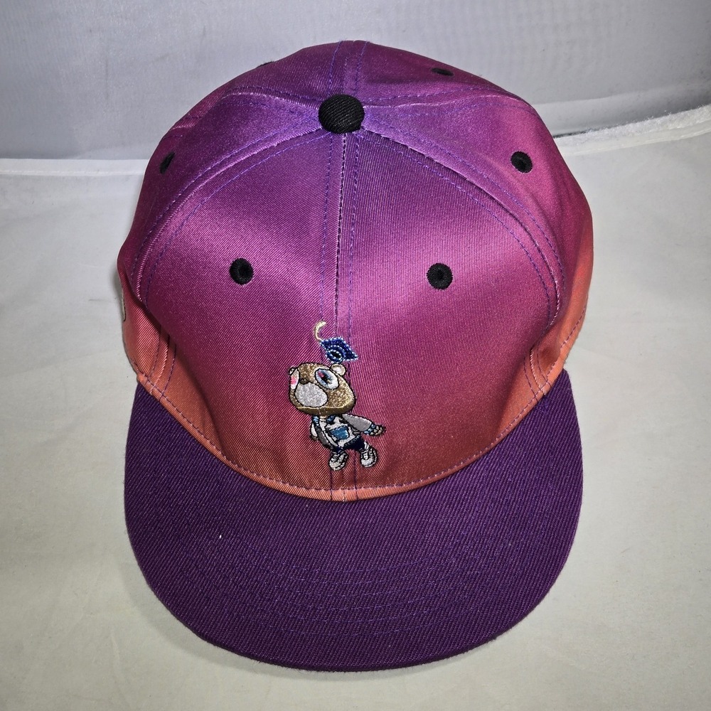 Kanye West Graduation 2007 HGC Fitted Size 7 Headgear Hat Cap Classic Purple